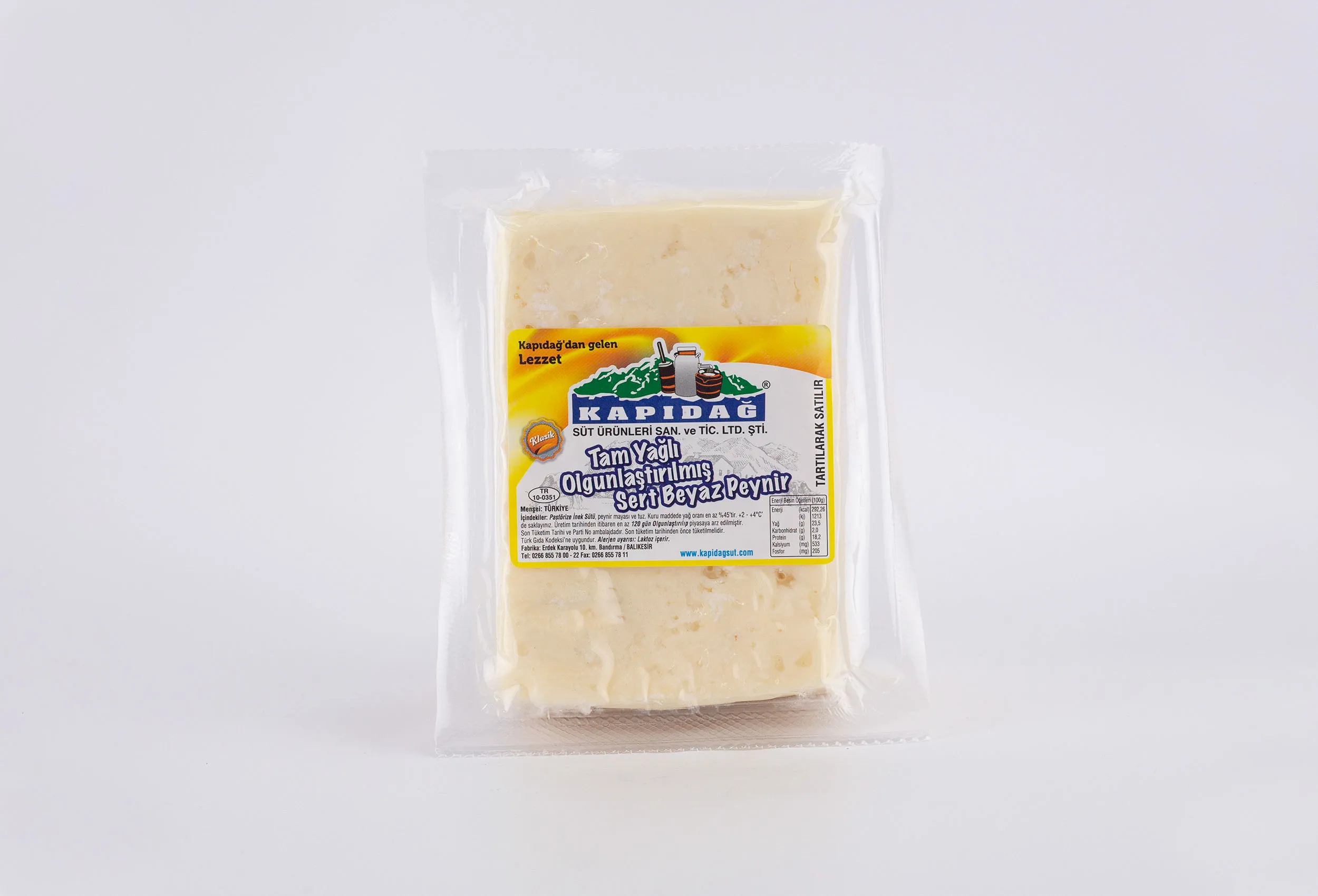 Kapıdağ Sert İnek Beyaz Peynir 300 Gr